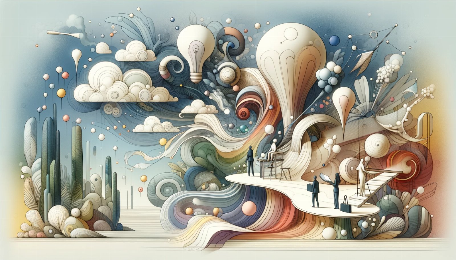 Image (by Dall-E): Entrepreneurs designing their future